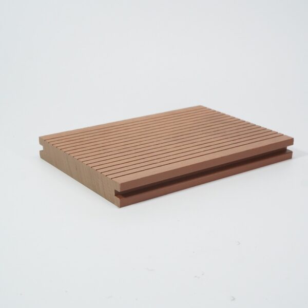 พื้นไม้เทียม WPC รุ่น DEPA-704 สีสัก มุม 3/4
